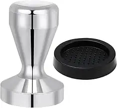 Vicloon Kaffee Tamper, 51mm, Silikonmatte 58mm, 304 Edelstahl für Espresso, Inte