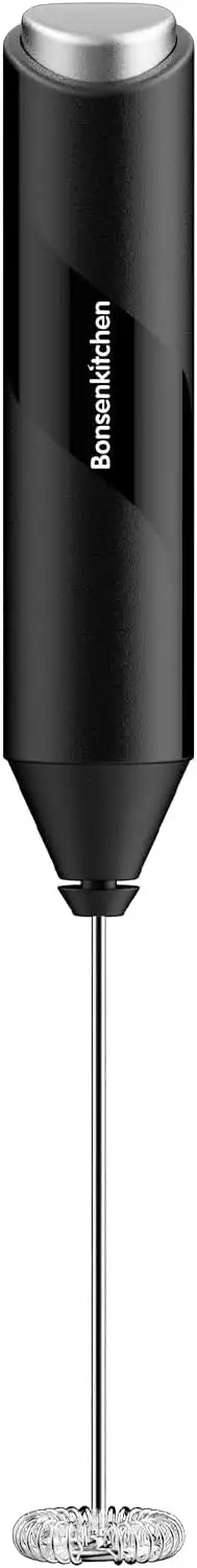 Bonsenkitchen Elektrische Milchaufschäumer, Handheld Milchschäumer Stab für Kaff
