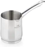 ROSMARINO Edelstahl-Induktions-Mokka-Kanne 785 ml - model 2025 - Moderne Türkische Cezve-Kaffeekanne mit 3-lagigem Stahlboden (785 ml)