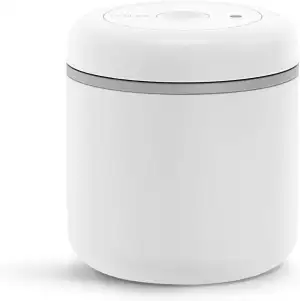 Fellow Atmos Vakuumbehälter für Kaffee und Lebensmittel 0.7 liter matt weiß, Transparent, Medium ...