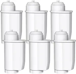 6er-Pack Wasserfilter Ersatz fur Siemens® EQ Series, EQ3/EQ6/EQ9, EQ500, S700, 3200 Wasserfilter Kaffeevollautomat Kompatibel mit Bosch® TCZ7003, TCZ7033, für Brita® Intenza 57549 (6)