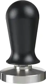scarlet espresso | Tamper »Perfetto« für Barista; auf 35 lbs Anpressdruck kalibiriert; mit Alu- oder Edelholzgriff und Präzisions-Edelstahlbasis (58 mm)