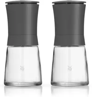WMF Trend Mühlenset 2tlg, Salz- und Pfeffermühle unbefüllt, Glasbehälter, Kerami