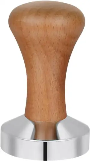 Vicloon Kaffee Tamper,Tamper 51mm mit Holzgriff,kaffeestempel Edelstahl,Espresso