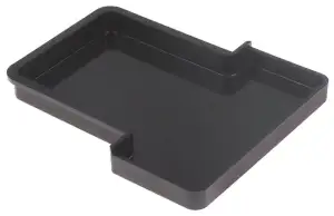 Kaffeemühlen-Auffangschale, Schwarz, 154mm Breite, 181mm Länge, für Kaffeemühle,