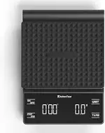 KitchenTour Kaffeewaage mit Timer 3kg/0,1g Hohe Präzision Pour Over Drip Espresso Waage mit hinte...