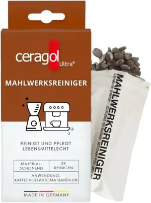 ceragol ultra Mahlwerks-Reiniger – Reinigungs-Granulat für Kaffee-Vollautomaten 