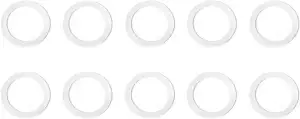 10 Stück Ersatz-Dichtungen aus lebensmittelechtem Silikon für Aluminium-Herd-Kaf