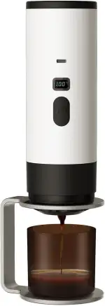 Mini kaffeemaschine für unterwegs, Tragbare Espressomaschine Kompatibel kapsel und Gemahlener Kaffee für Unterwegs Oder Camping, Camping Geschenke