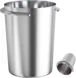 Dosierbecher Kaffee, Dosierbecher 58mm, Espresso Dosing Cup, 304 Edelstahlbecher Siebträger, Nahtlose Pulververbindung, kein Verschütten, Kaffeezubehör für Barista, Zuhause, Cafe