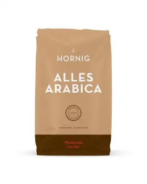 J. Hornig Kaffeebohnen, Alles Arabica, 100% Arabica, 500g ganze Bohnen, reichhaltiges Aroma, für ...