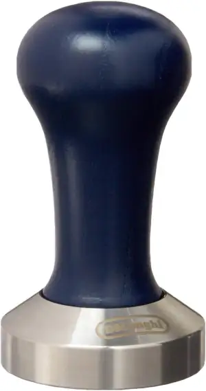 De'Longhi DLSC058, Kaffee-Tamper aus robustem Edelstahl mit stilvollem Holzgriff