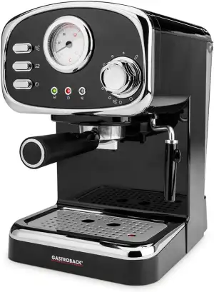 GASTROBACK #42615 Design Espressomaschine Basic, 1100 Watt, Schwenkbare Milchsch