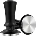 Kaffee Tamper Set 58mm, Kaffeepresse, Edelstahl Espresso Tamper, Edelstahlbasis, Druckregulierender Kaffeestempel, Kaffeestampfer, Ebener Kaffeestampfer, Durchmesser Ø 58mm, Barista Zubehör
