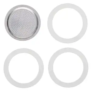 3 Stück Espressokocher Dichtungsring 6 Tassen, Ersatzdichtung Silikon, Dichtungs