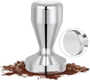Vicloon Premium Qualität 51mm Edelstahl Kaffee Tamper, Solid Heavy, Barista Styl