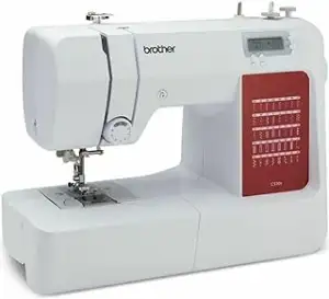 Brother CS10s Classic (40 Stiche) - Computer-Nähmaschine, Weiß, Rot