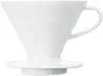 Hario VDC-02W V60 Kaffeefilterhalter, Porzellan, Größe 2, 1-4 Tassen, 300ml, weiß