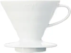 Hario VDC-02W V60 Kaffeefilterhalter, Porzellan, Größe 2, 1-4 Tassen, 300ml, wei