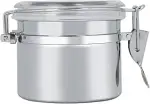 500ml Kaffeedose Luftdicht, Kaffeedosen, Edelstahl Kaffeedose mit Klarem Deckel und Verriegelungs...