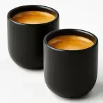 Maxito Espressotassen aus Steingut mit 85 ml im 2er Set für Kaffeeliebhaber - Espresso & Kaffeetassen - Geschenke für Männer und Frauen