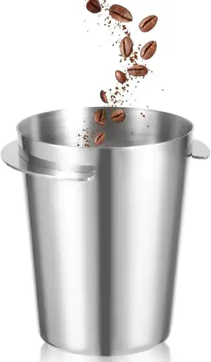 Kiuiom Edelstahl Kaffeeverteiler Kaffee, 51mm Dosierbecher, Dosierbecher Kaffeep