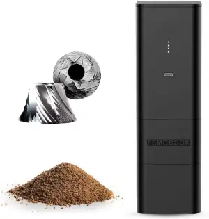 Elektrische Kaffeemühle A2 Schwarz Wiederaufladbar Kabellos Tragbare Elektrische