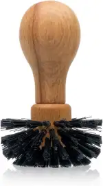 Siebträger Bürste SIBO | Barista Zubehör aus Naturmaterialien | Barista Pinsel | Reinigung von Espressomaschine von Pulverresten und Rückständen | passgenau für E61 | Durchmesser 62mm