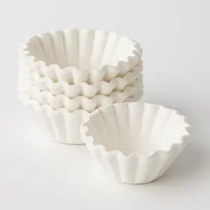 Coffeefair Korbfilter 85/245 mm, 250 Stück, weiße Kaffeefilter, passend für Bona