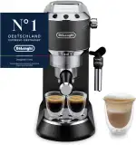 De'Longhi Dedica Style - Perfetto Kompakte Siebträgermaschine Espressomaschine mit Tasten, manuel...