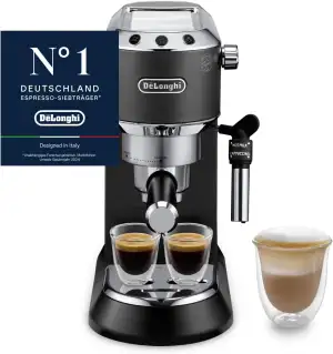 De'Longhi Dedica Style - Perfetto Kompakte Siebträgermaschine Espressomaschine m