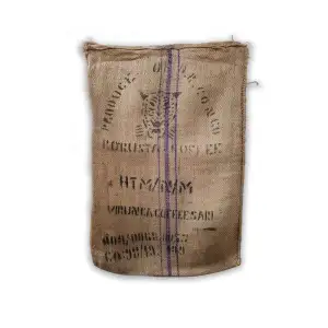 Mokaor Cafe Jute Beutel für Kaffee, 70 x 100 cm, YUTA aus Segeltuch, Geschenk fü