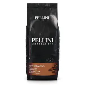 Pellini N.9 Cremoso, Kaffeebohnen für Espresso 1kg, Arabica- und Robusta-Mischung mit einem Vollmundigen und Harmonischen Geschmack, Mittlere Röstung