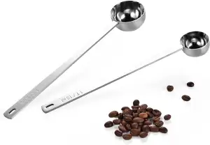 U-Taste Kaffeelöffel 2er-Set: Kaffeemesslöffel aus 18/8 Edelstahl mit 21,5cm ext