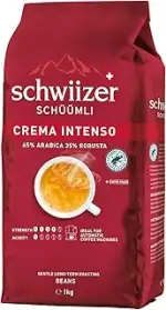 Schwiizer Schüümli Intenso, Arabica/Robusta Kaffeebohnen, charaktervoll-intensiv, ideal für Volla...