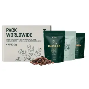 Incapto Kaffeebohnen Probierset Worldwide | Auswahl von 10 Ursprüngen der Welt |