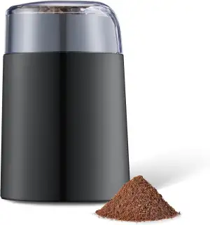 Amazon Basics Elektrische Kaffeemühle, schwarz