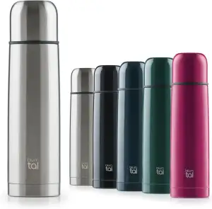 Blumtal® Thermosflasche 1L - BPA-freie Thermoskanne für warm&kalt - auslaufsiche