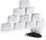 Wasserfilter Kartuschen,12er Set Aktivkohlefilter Wasserfilter Filter für Kaffeemaschine Kaffeemaschinen Ersatz Wasserfilter Kaffeemaschine Filter Non-Woven Aktivkohlefilter Set