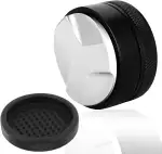 51mm Schwarz Coffee Distributor - 304 Edelstahl Espresso Leveler für Verteilt Kaffeepulver - Verteiler Gleichmäßig Tool Höhe Einstellbar für Home Cafés Bar Büro Restaurants Barista