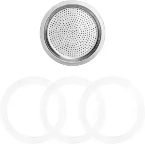 Sivaphe Ersatzdichtung Set für Edelstahl Espressokocher - enthält 3 x Dichtungsr