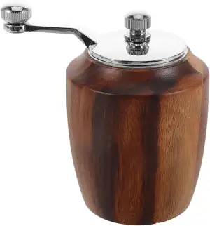 Toddmomy Manuelle Pfeffermühle, Manual Holz Handkurbel Salzmühle, Klassische Gew