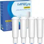 EVERSPRING Wasserfilter Ersatz für Krups F088, Melitta Pro Aqua, Nivona NIRF700 | Kompatibel mit AEG, Bosch, Siemens, Nivona Kaffeevollautomaten | Hochwertige Filterpatrone für Kaffeeautomaten,4 Stück