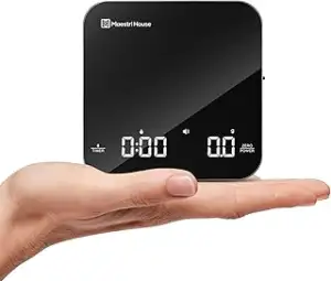 Maestri House Mini-Kaffeewaage mit Timer, Wiederaufladbare Espresso Waage, Präzi