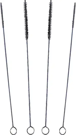 4X Reinigungsbürste (Ø 21 cm) für Kaffeevollautomaten, Milchschlauch & Kaffeeauslauf - Milchschlauchbrüste für Miele Jura Siemens Krups Saeco Melitta Bosch Nivona Brühgruppe Kaffeemaschine