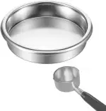 Blindsieb Ims Sieb 58mm Edelstahl Filterkorb Blinds Backflush Blindfilter Kaffeemaschinen Reinigungs Rückspülfilter für 58mm Siebträger Kaffeeliebhaber Espressomaschine Ersatz Zubehör