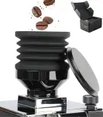 Kaffeemühle Einzeldosis-Trichter (single dose) für Eureka Mignon, 2-in-1 Zubehör mit Deckel und Silikonbalg für Reinigung und Kaffeebohneneinfüllen, ideales Zubehör für Eureka Mignon Mühlen