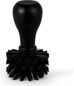 MHW-3BOMBER ABS Kaffeesiebträger Reinigungsbürste, 58mm Siebträger, professionelle Barista Reinigungswerkzeuge für Espressomaschinen, effektive Siebträgerbürste schwarz, Modell: B5536