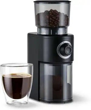 Tchibo elektrische Kaffeemühle, Edelstahlmahlwerk, 26 Mahlgradeinstellungen, Sch