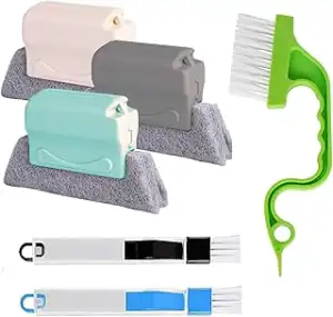 Fensterrillen-Reinigungsbürsten, 6 Stück, Haushalts-Tiefenreinigungswerkzeug, ma